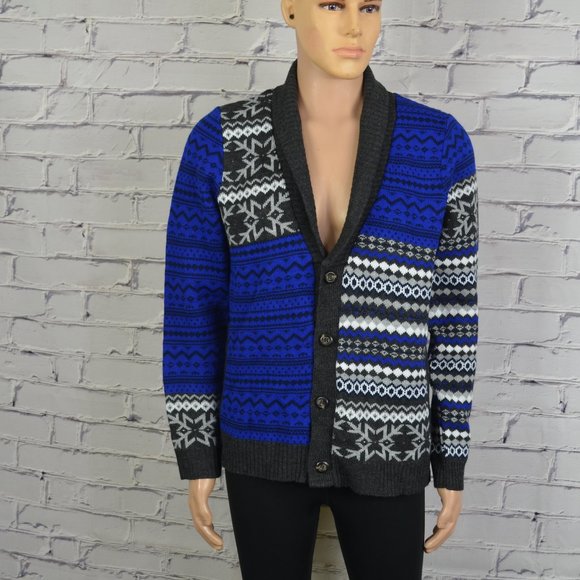 Mens Topman Cardigan Sweater size medium